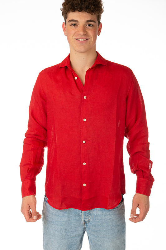MAGLIA CAMICIA UOMO ROSSO PAMPLONA 41RED MC2 SAINT BARTH