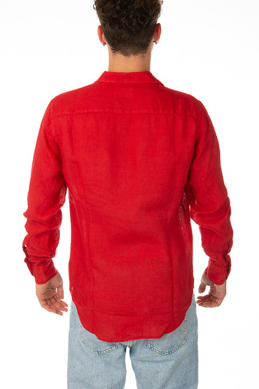 MAGLIA CAMICIA UOMO ROSSO PAMPLONA 41RED MC2 SAINT BARTH