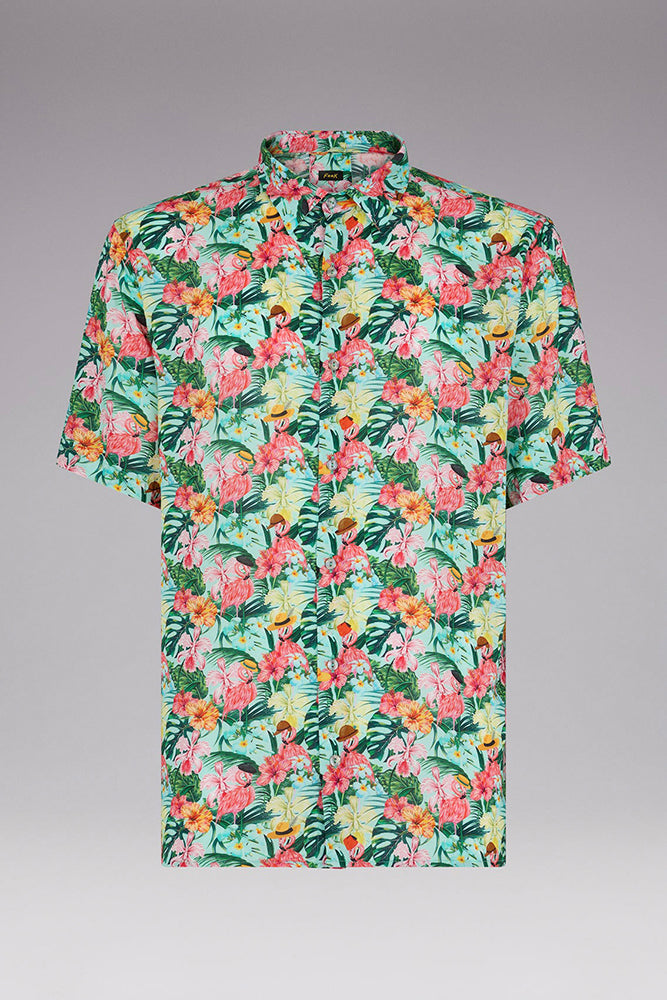 MAGLIA CAMICIA UOMO AZZURRO FK236001 6003FIORI FXXK