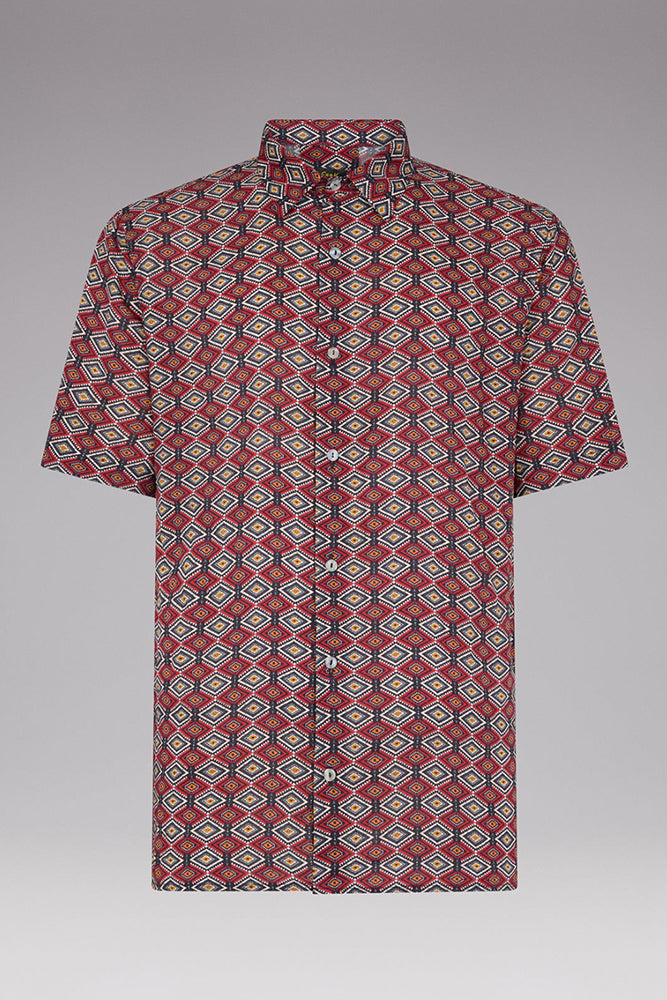 MAGLIA CAMICIA UOMO MARRONE FK236001 FIORI FXXK