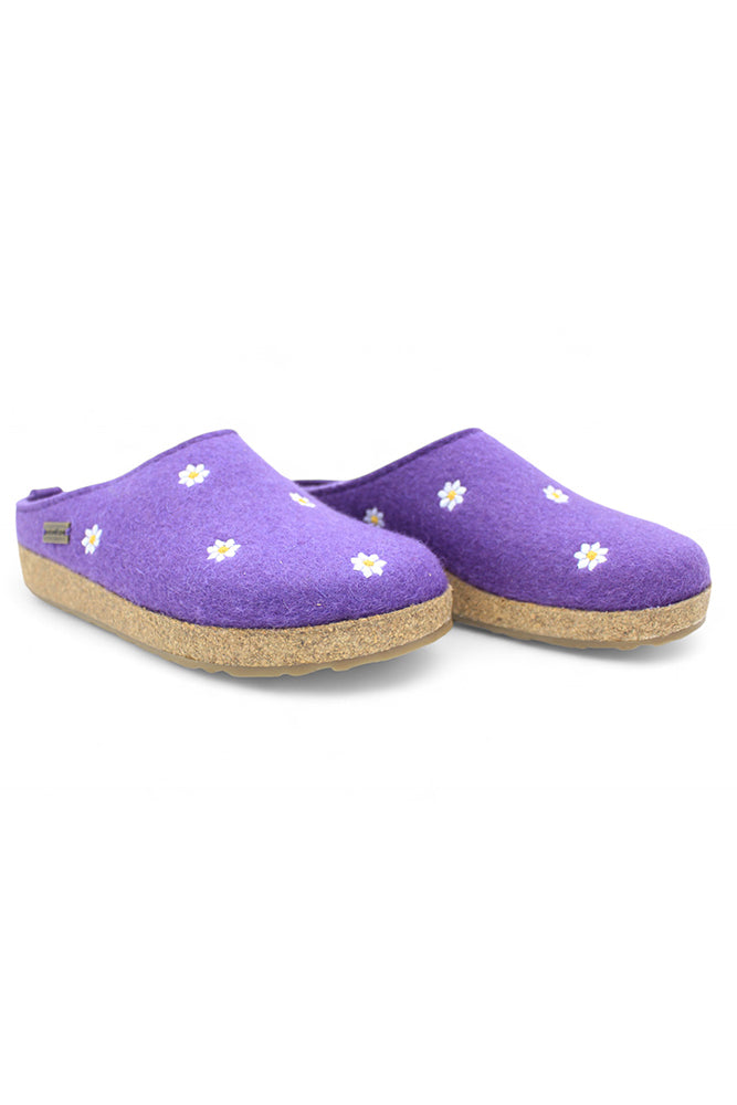 PANTOFOLE AUTUNNO/INVERNO DONNA LILLA MARGHERITE LILLA HAFLINGER