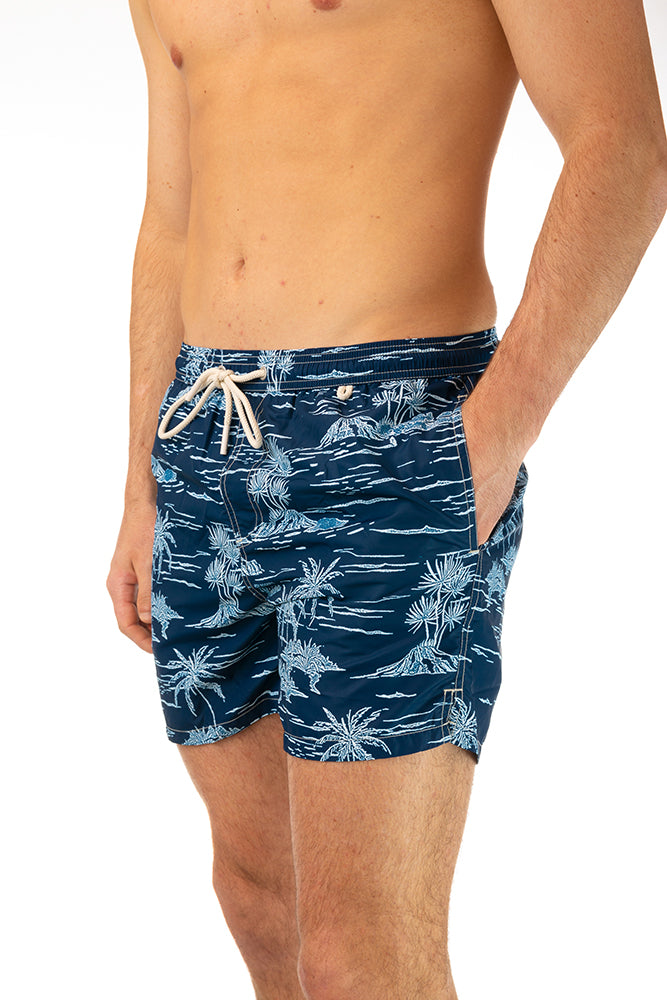 BOXER MOLLA UOMO BLU RIVIERA 037HAWAI ROY ROGER'S