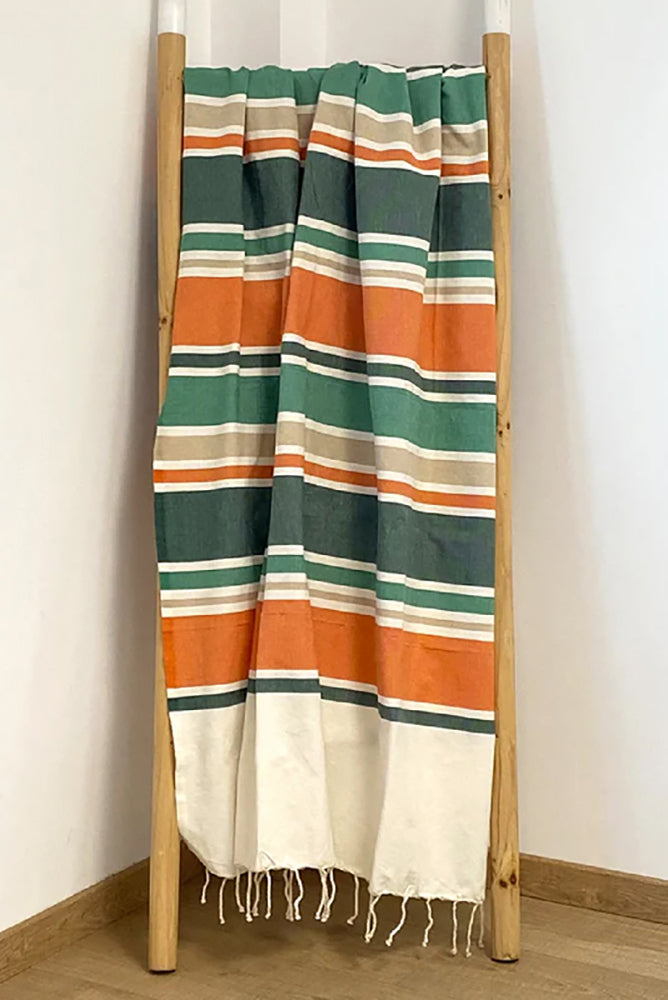 TELO MARE COTONE UNISEX VERDE HELIOS VERT COMPTOIR DE LA PLAGE