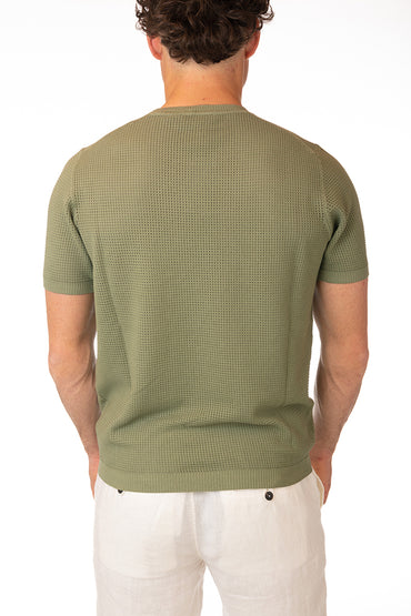 MAGLIA T-SHIRT UOMO VERDE 28110 231 SALVIA FERRANTE