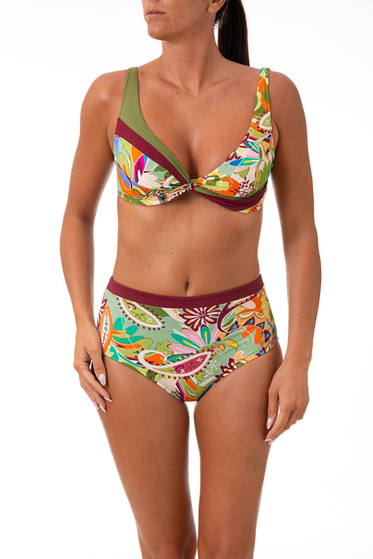 BIKINI FERRETTO DONNA VERDE 25B084KCP-990 VERDE MARETTE