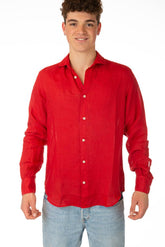 MAGLIA CAMICIA UOMO ROSSO