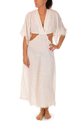 ABITO DONNA  BIANCO VLL3602 WHITE PAHIESA