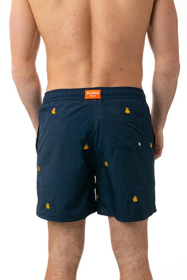 BOXER MOLLA UOMO BLU H34129 NAVYPAERA SUN 68