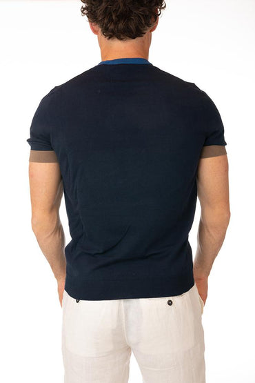 MAGLIA T-SHIRT UOMO BLU 24104 46 BLU FERRANTE