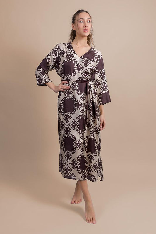 20 seta , 80 viscosa AB6466 MARRONE LUISA MARIA LUGLI