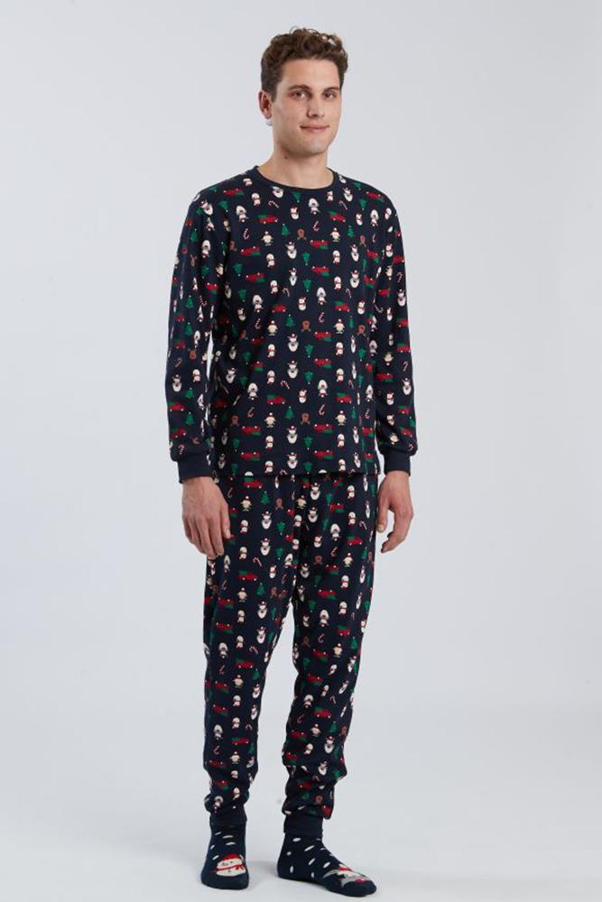 PIGIAMA Uomo HAPPY PEOPLE Blu