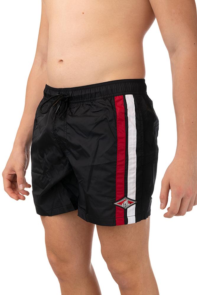 BOXER Uomo BEAR SURFBOARDS con elastico CORTO Nero