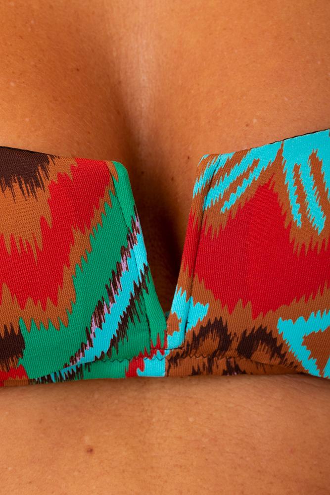 BIKINI FASCIA DONNA TURCHESE V5184T-V5171B GRTU MISS BIKINI