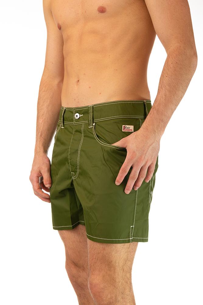 BOXER PIATTO UOMO VERDE NEWBEACH 029ALGA ROY ROGER'S