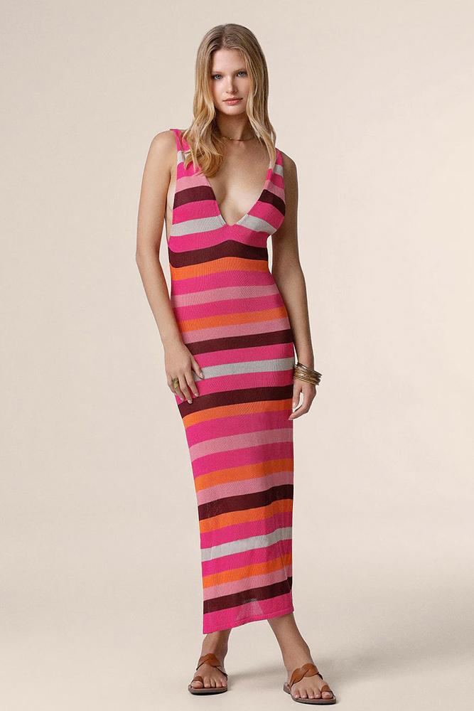 ABITO DONNA FUCSIA MF25-0618 FX ME FUI