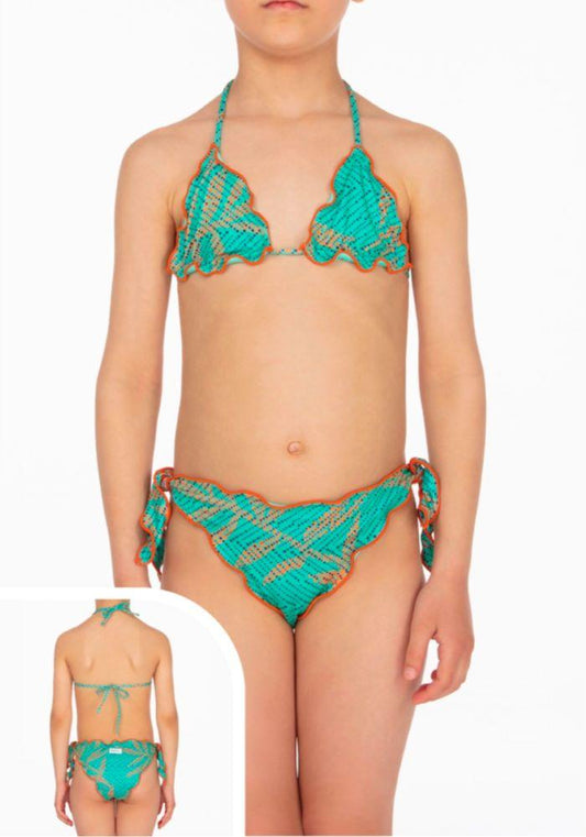 BIKINI TRIANGOLO BAMBINA ARANCIO MJ24.1503 X1 ME FUI