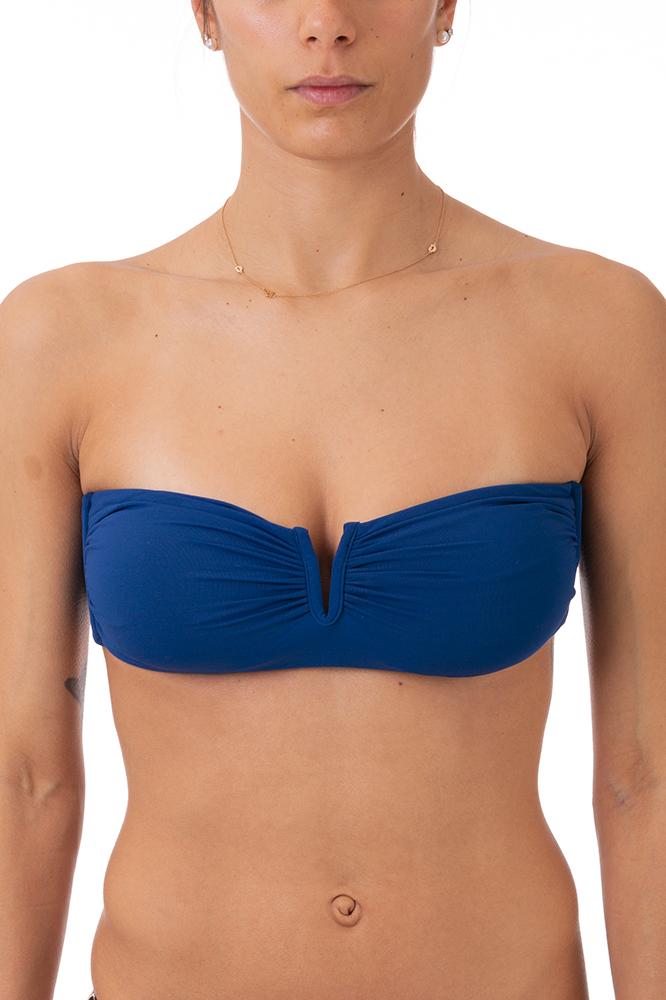 Reggiseno Mare A Fascia Blu Navy Con Monogramma | La Perla - Foto 5