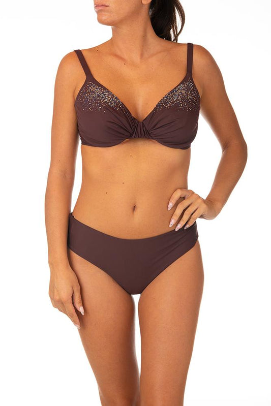 BIKINI FERRETTO COPPA E MARRONE C115 88 MARRONE BERNE' MABEL