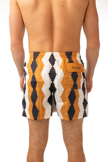 BOXER MOLLA UOMO BIANCO CLASSIC KURKUMABROWN TOOCO
