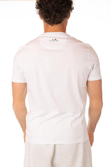 MAGLIA UOMO BIANCO 154026 BIANCO100 US POLO