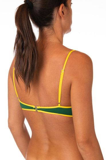 MIX REGGISENO BRASSIERE DONNA VERDE/GIALLO MARY BOSCOGIALLO BE BEACH
