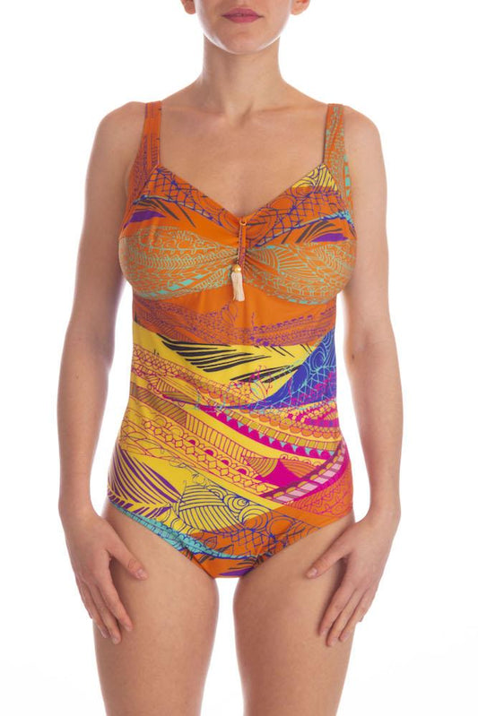 INTERO TAGLIO DONNA GIALLO/ARANCIO 19P287D Q3 BERNE' MABEL