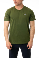 MAGLIA T-SHIRT UOMO VERDE T35140 DARKGREEN37 SUN 68
