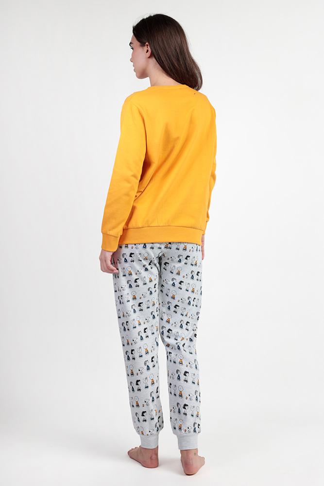 PIGIAMA DONNA SENAPE PEANUTS 63429 SNOOPY PEANUTS