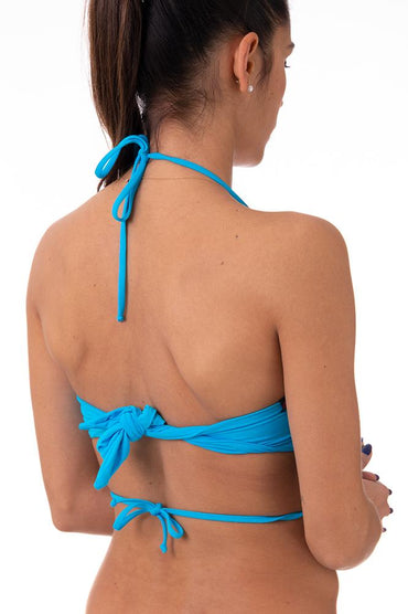 MIX REGGISENO BRASSIERE DONNA CELESTE/BLU GEMMA MEDITATION BE BEACH