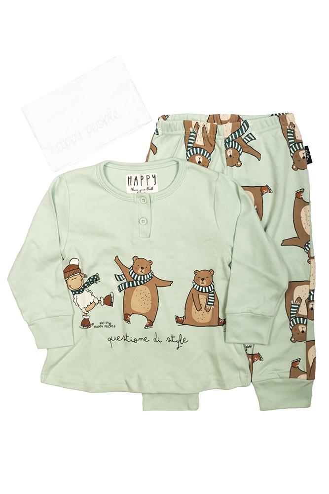 PIGIAMA BAMBINA HAPPY PEOPLE Acqua