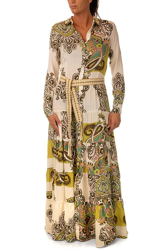 ABITO DONNA VERDE V5011 INRO MISS BIKINI