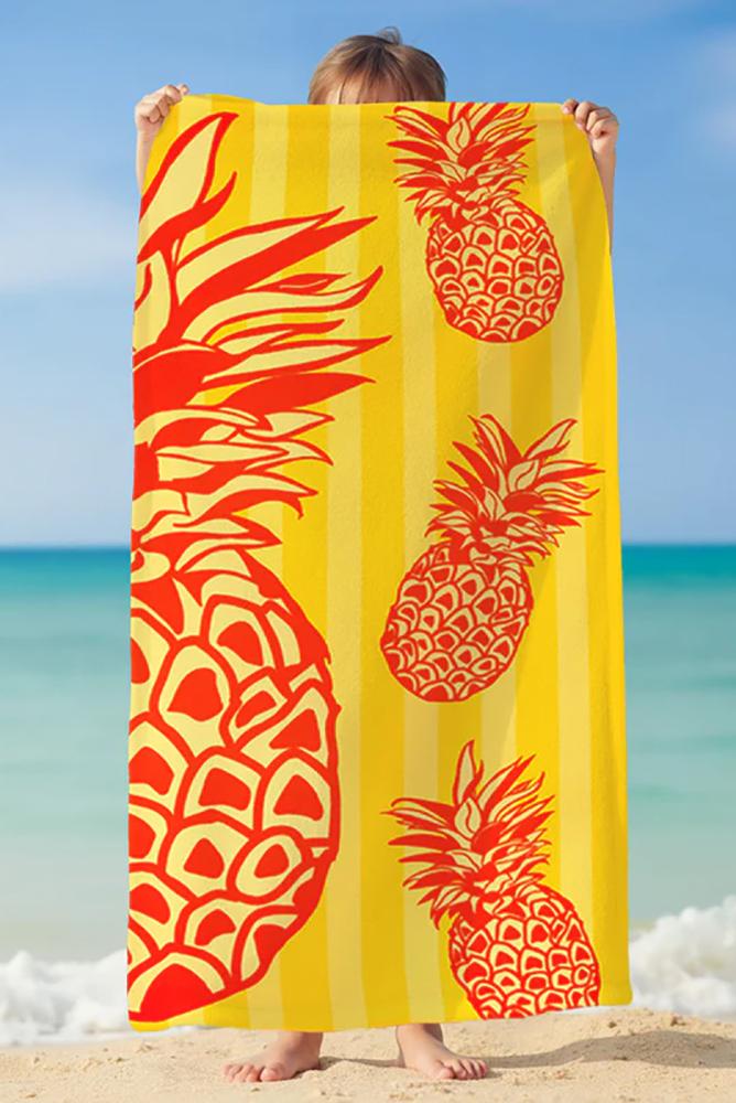 TELO MARE MICROFIBRA UNISEX GIALLO POPUP POPANANAS COMPTOIR DE LA PLAGE