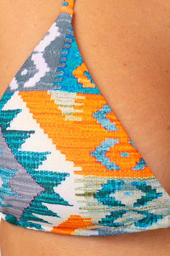 BIKINI Donna TOOCO TRIANGOLO slip con fiocchi Nero