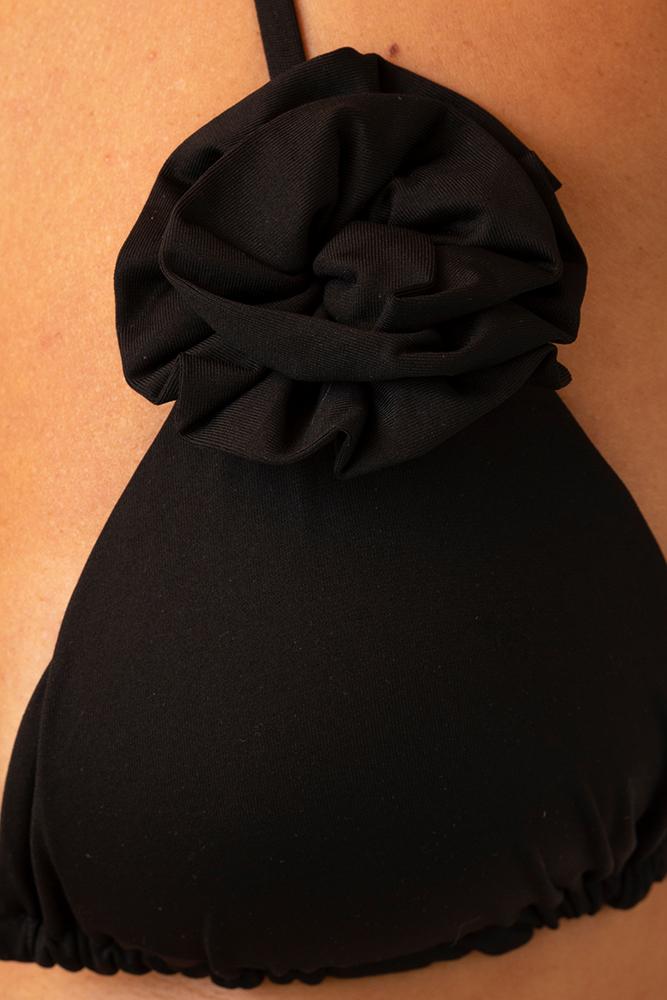 BIKINI TRIANGOLO DONNA NERO FR36RM FS13RM NERO FISICO
