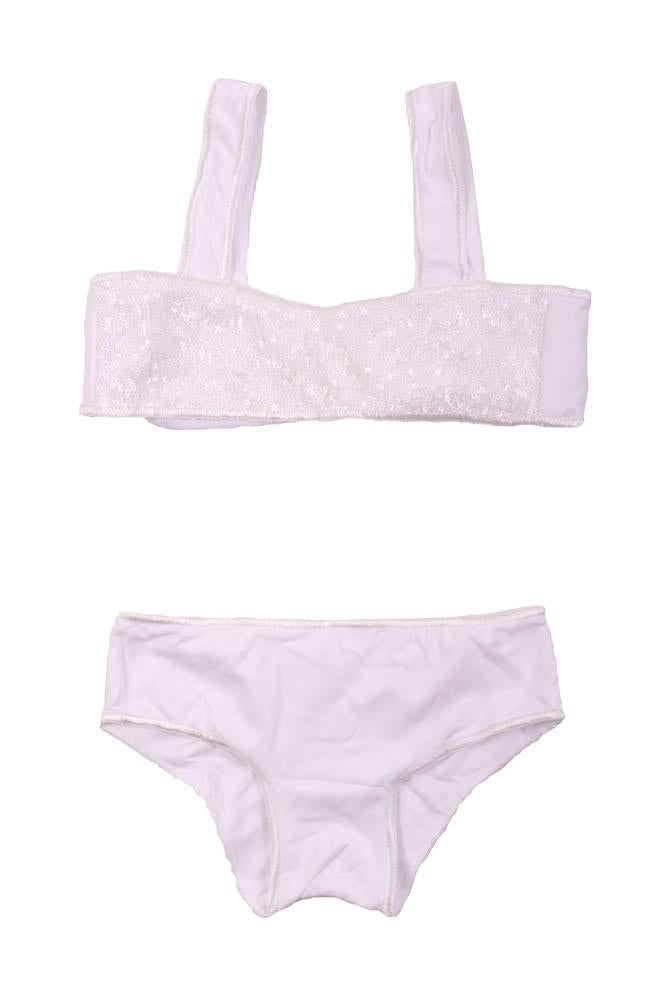 BIKINI BAMBINA BE BEACH FASCIA Bianco