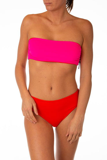 BIKINI Donna FISICO FASCIA slip coprente Arancio