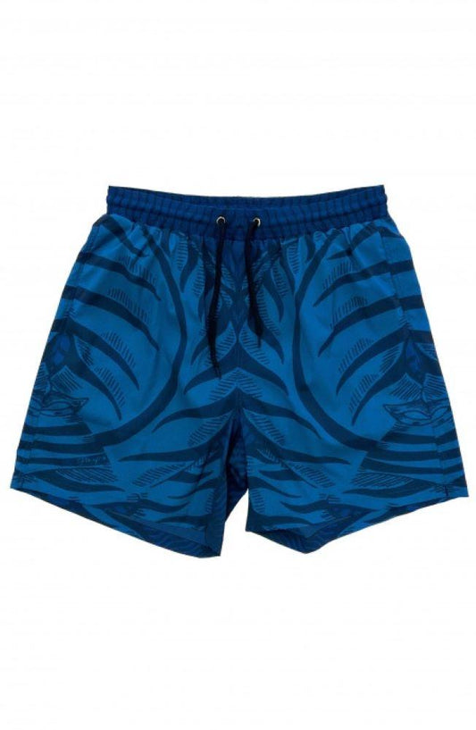 BOXER Uomo PIN UP con elastico CORTO Azzurro