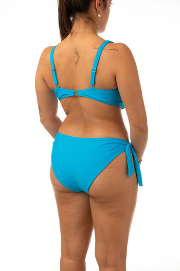 BIKINI FERRETTO DONNA AZZURRO A175-07 53 BERNE' MABEL