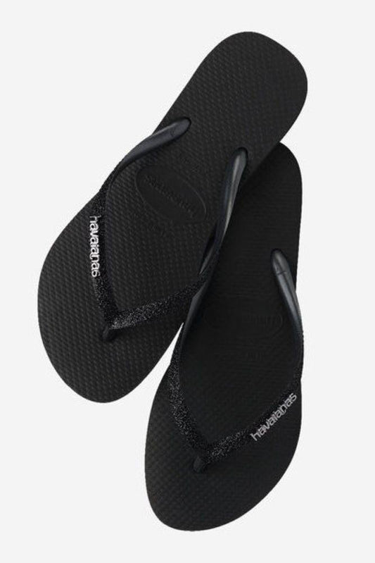 SLIMGLITTER BLACK HAVAIANAS