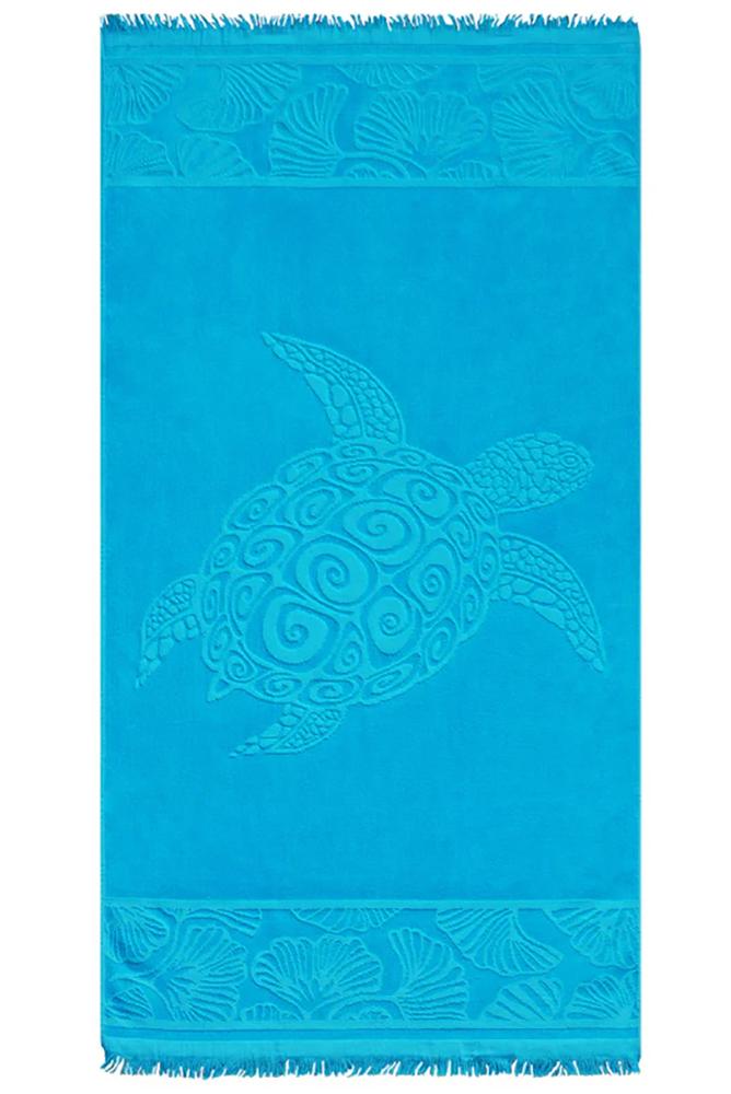 TELO MARE SPUGNA UNISEX  CELESTE DANTELA KUMINI COMPTOIR DE LA PLAGE