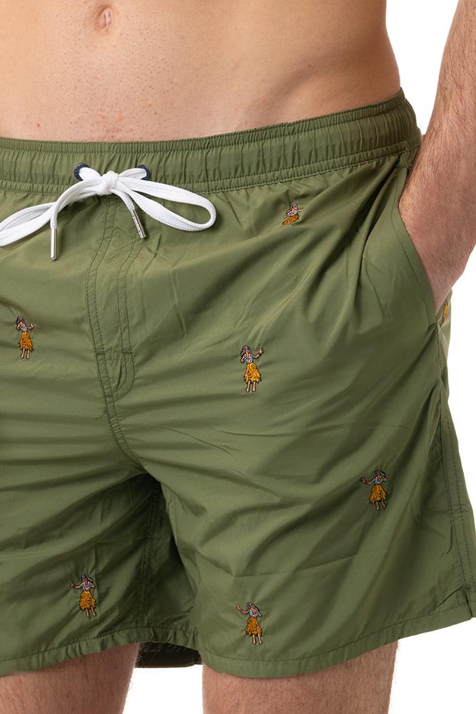 BOXER MOLLA UOMO VERDE H35112 VERDE19 SUN 68