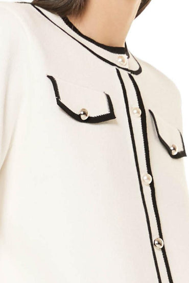 CARIGAN CORTO DONNA - VERDISSIMA MN51 MILK VERDISSIMA