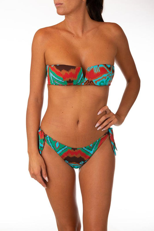 BIKINI FASCIA DONNA TURCHESE V5184T-V5171B GRTU MISS BIKINI