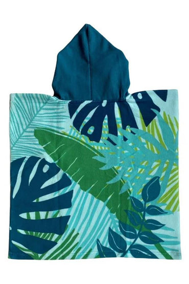 ACCAPPATOIO MICROFIBRA BAMBINO VERDE PONCHO KIDS PANDA COMPTOIR DE LA PLAGE