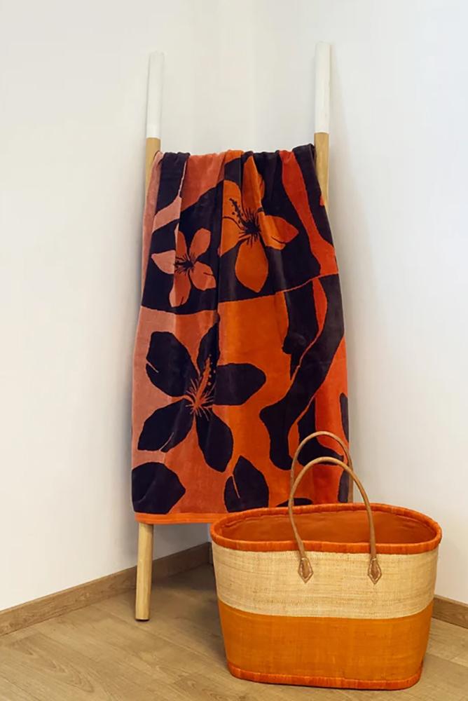 TELO MARE SPUGNA UNISEX ROSSO FLORIDA MOODY COMPTOIR DE LA PLAGE