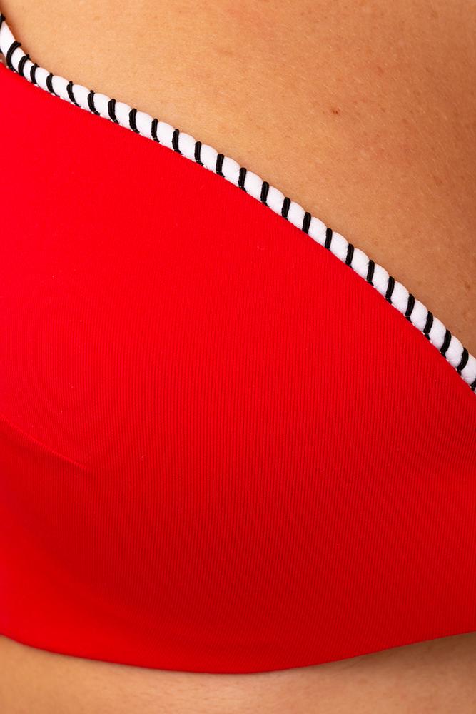 BIKINI Donna MADIS COPPA PREFORMATA slip Alto Rosso