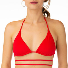 MIX REGGISENO Donna BE BEACH TRIANGOLO Rosso