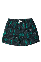 BOXER Uomo MAXFORT con elastico . LUNGO Nero