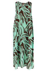 VESTITO ALICIA MARRONE/TURCHESE KARAKORUM