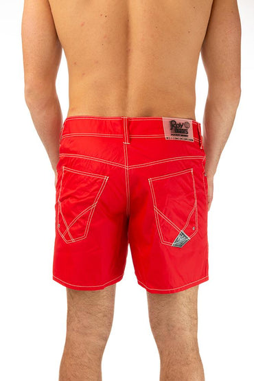 BOXER PIATTO UOMO ROSSO NEWBEACH 022CHILI ROY ROGER'S